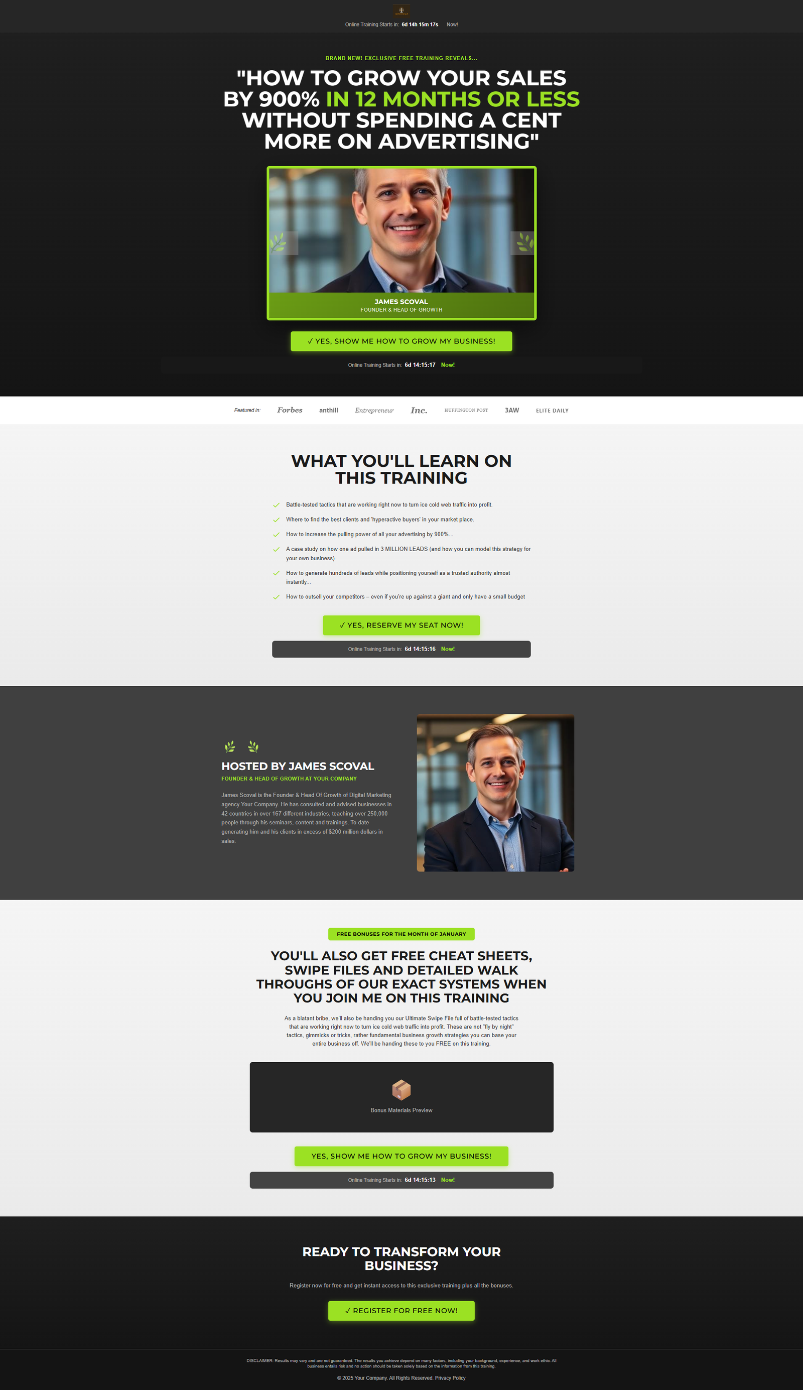 Landing Page